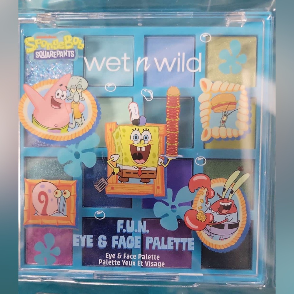 NWT Wet n Wild SpongeBob F.U.N. Eye & Face Palette